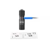 Olight i1R 2 EOS black mini rechargeable flashlight, blue charging cable, instruction manual