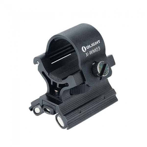 Olight X-WM03 weapon mount for flashlights, magnetic quick release Picatinny rail.