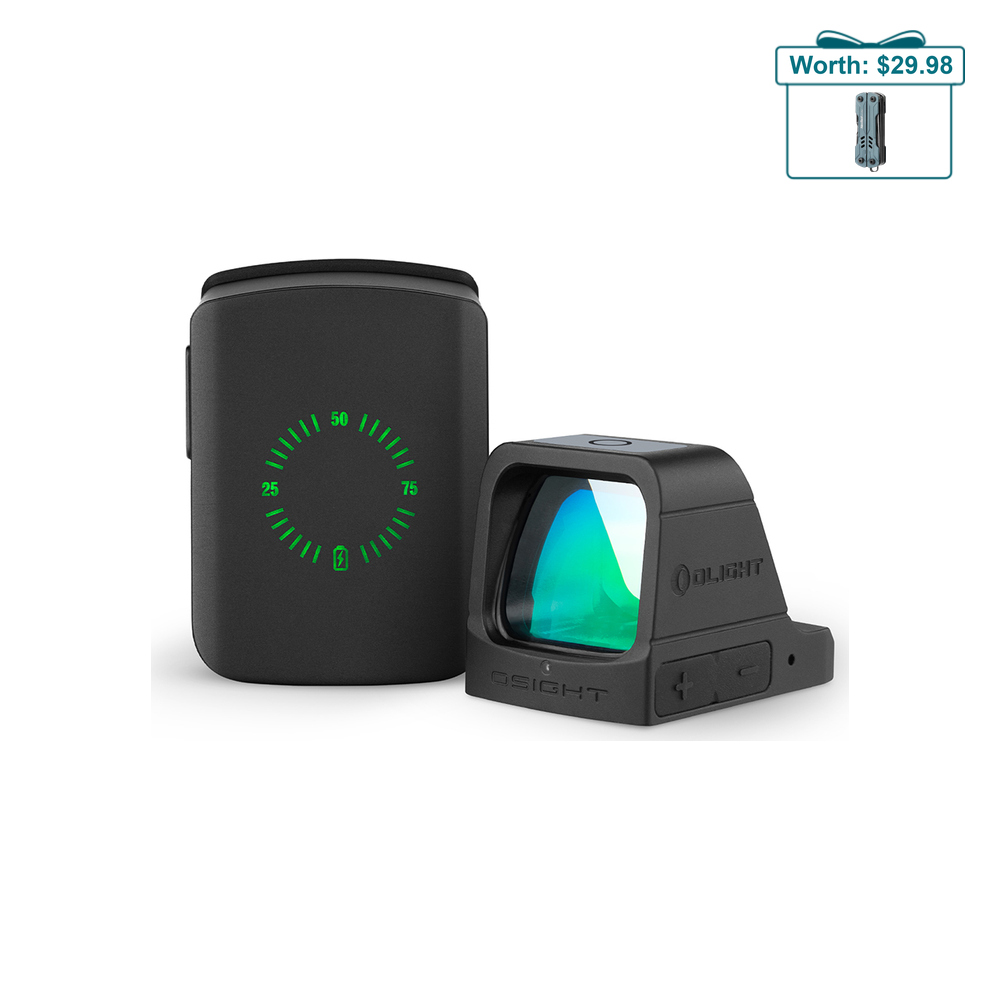 Osight 3 MOA: Rechargeable Red Dot Sight Magnetic Charging Case