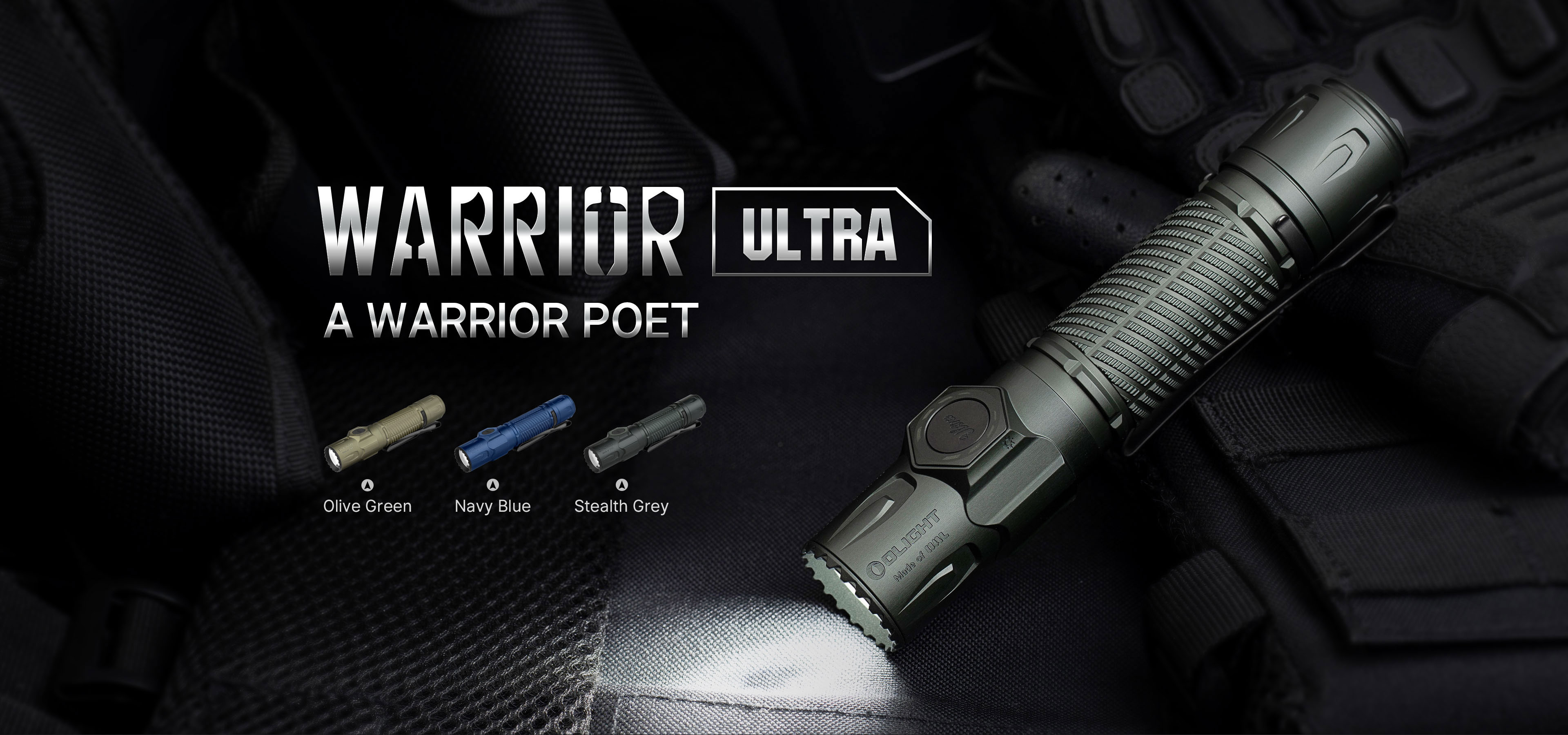 Warrior Ultra 2500 Lumens Tactical Flashlight with OAL Material