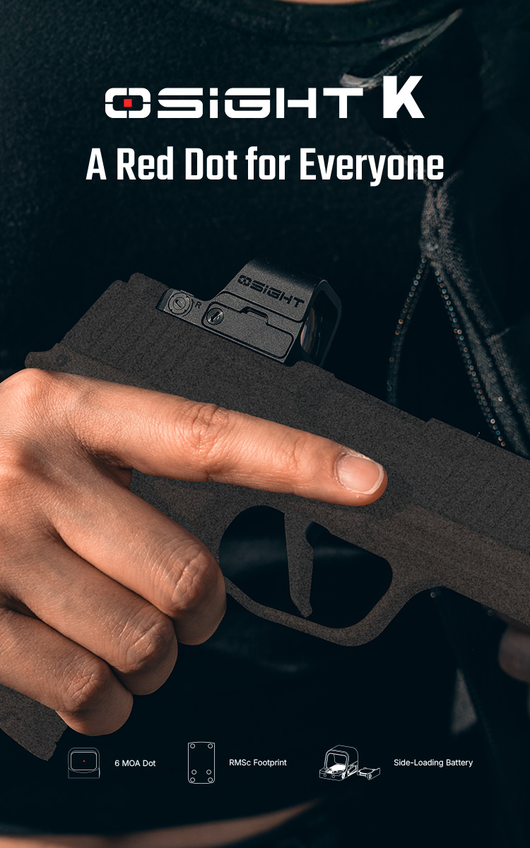 Osight K Reflex Optic: Quick Targeting, Easy Battery Swap