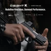 Olight Black Osight K RMSc Green Dot Sight Mounted on Handgun for Precision Shooting and Tactical Use