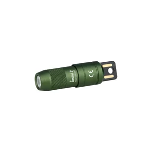 Green imini 2 compact magnetic charging flashlight.