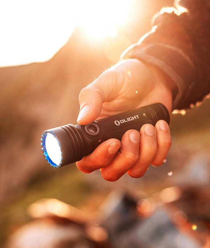 Seeker 4 Pro High Power Flashlight 4600 Lumens Dual Charge Light