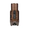 Olight Bronze PL TURBO weapon light, front view with control switches and rail mount, for tactical use.