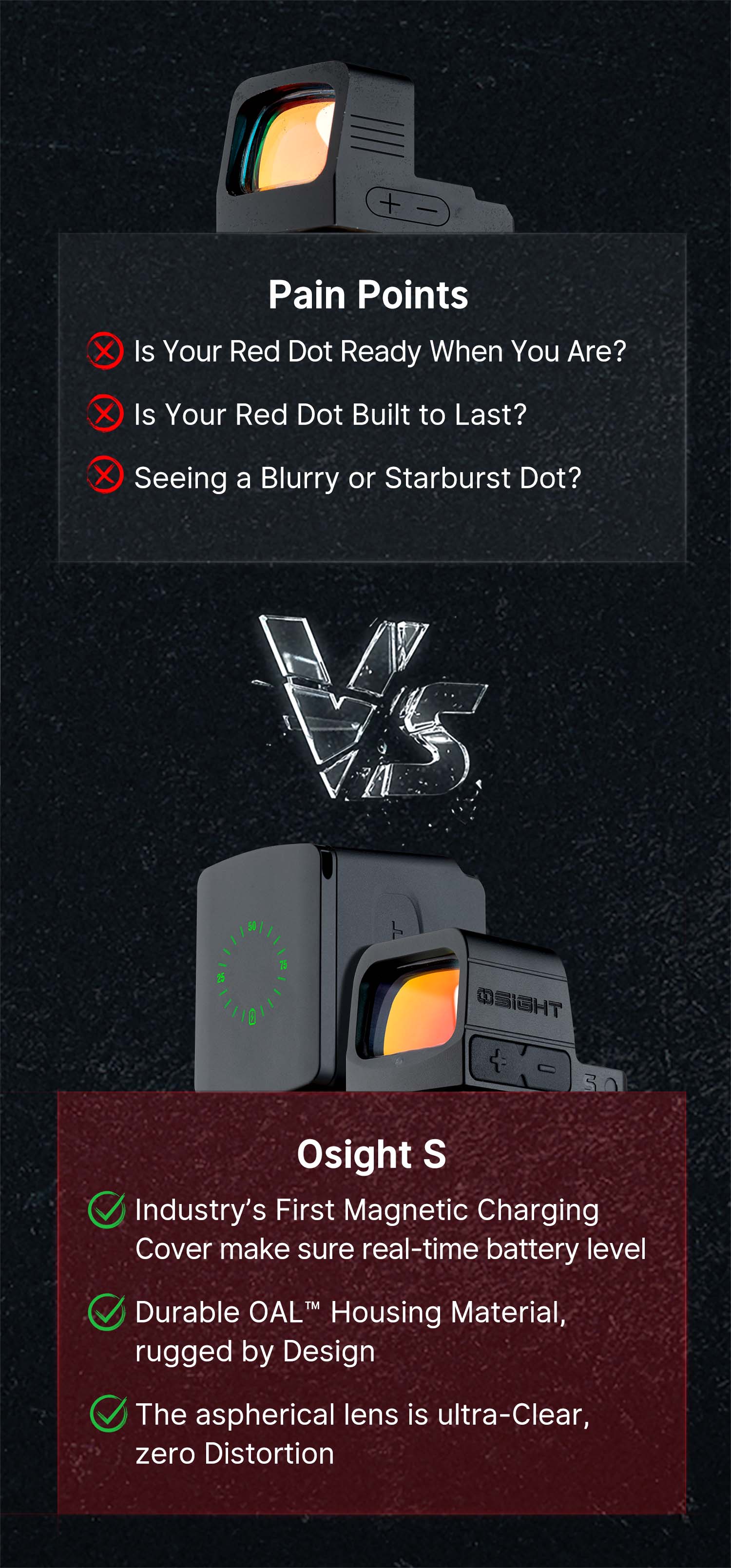 sc♡ OSight S 2 MOA with Magnetic Charging Cover