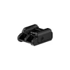 Black camera hot shoe mount adapter with three cold shoe slots for external accessories
