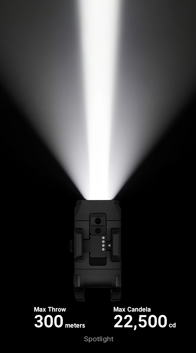 PL X Tactical Weapon Light 1200 Lumens Dual Beam Flood Spotlight