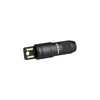 Black Olight compact USB rechargeable flashlight with integrated USB-A connector.