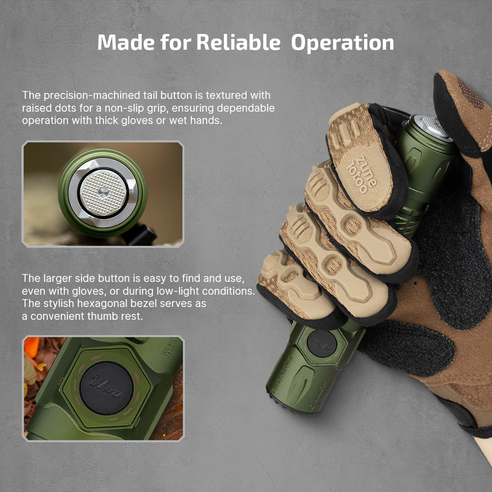 Warrior Ultra Flashlight 2500 Lumens OAL Durable Body - Olight