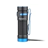 Olight Black and Blue Baton 3 Premium Edition Flashlight with Pocket Clip and Magnetic Charging for Everyday Carry