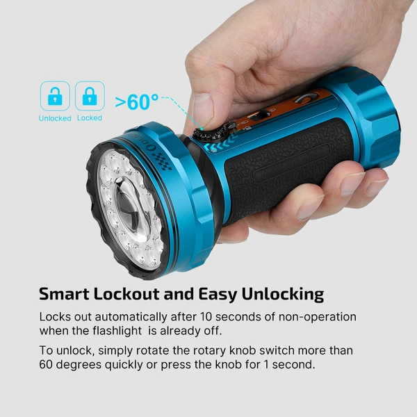 Marauder Mini 2 LED Flashlight 10000 Lumens Compact Searchlight