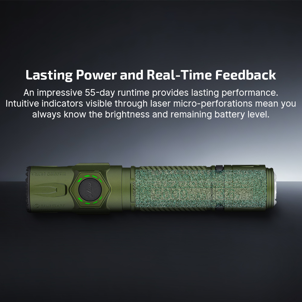 Warrior Ultra Flashlight 2500 Lumens OAL Durable Body - Olight
