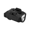 Olight Black PL X Weapon Light Angled View with Picatinny Rail Mount for Tactical and Self Defense Use