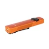 Olight Arkfeld orange flashlight: flat, rectangular, portable, pocket-sized, rechargeable LED light for everyday carry