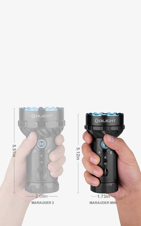 Marauder Mini Powerful LED Flashlight With RGB- Olight