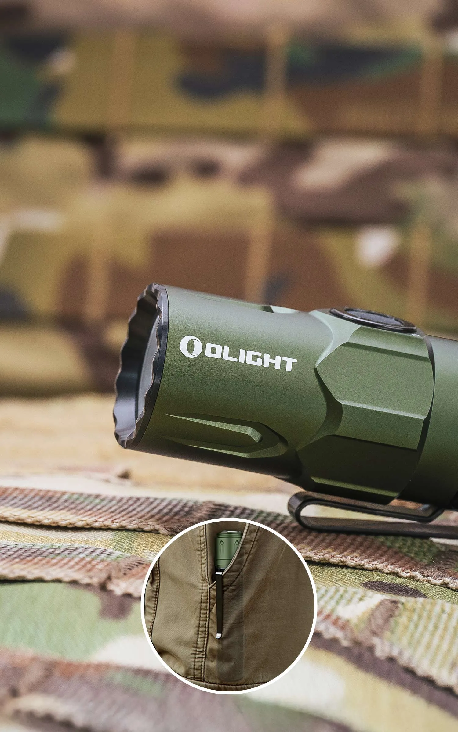 Warrior 3S High Beam Tactical Flashlight - Olight