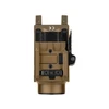 Olight Desert Tan Baldr S Strobe Light Side View with Quick Release Mount for Weapon