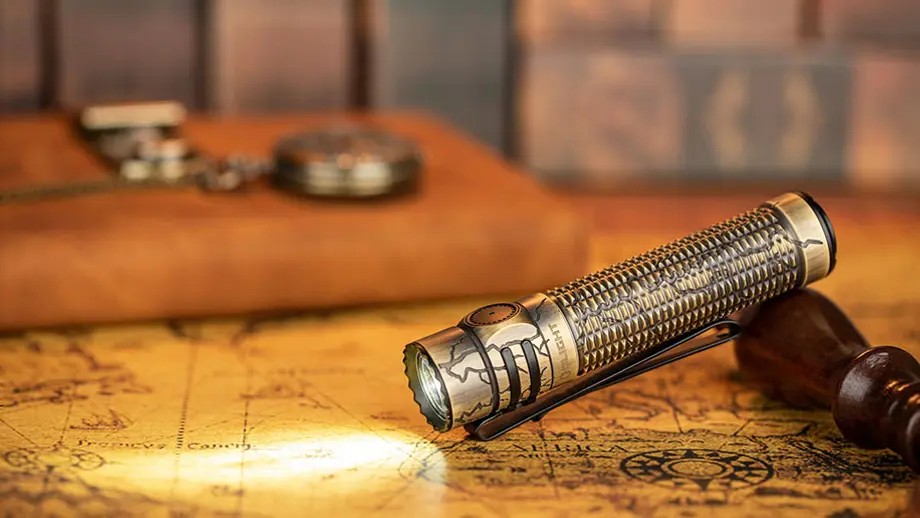 You can't miss the Tactical Light: Warrior mini 3 Cracked Brass