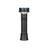 Olight Black PROWESS Flashlight Front View with Textured Grip and Intuitive Controls for Professional Use