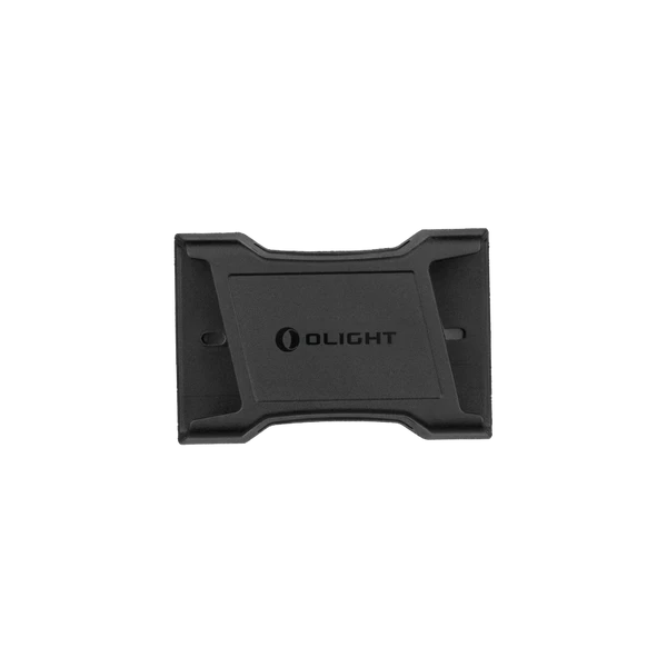 Sleek black Olight card holder/wallet with a textured surface and prominent Olight logo.