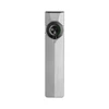 Olight Silver ArkPro Ultra Flat EDC Flashlight Front View with Rotary Dial Switch for Everyday Carry and Outdoor Use
