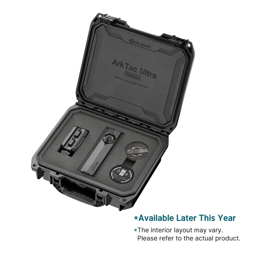 ArkTac Ultra Premium All-in-One Flat Tactical Flashlight with 5 Lights & 10 Configurations