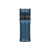Olight Blue Baton 4 Premium EDC flashlight front view with textured body and side switch for everyday carry.