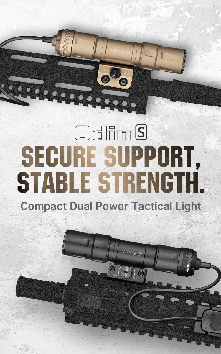 OLIGHT Odin S 本体 マウント リモートスイッチ付き Odin S Rail Mounted Light - Powerful Tactical Flashlight