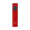 Olight Arkfeld Pro flat flashlight in red with UV light, laser, and white LED selector switch.