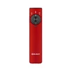 Olight Arkfeld Pro flat flashlight in red with UV light, laser, and white LED selector switch.