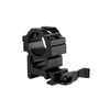 QD rifle scope ring mount in black
