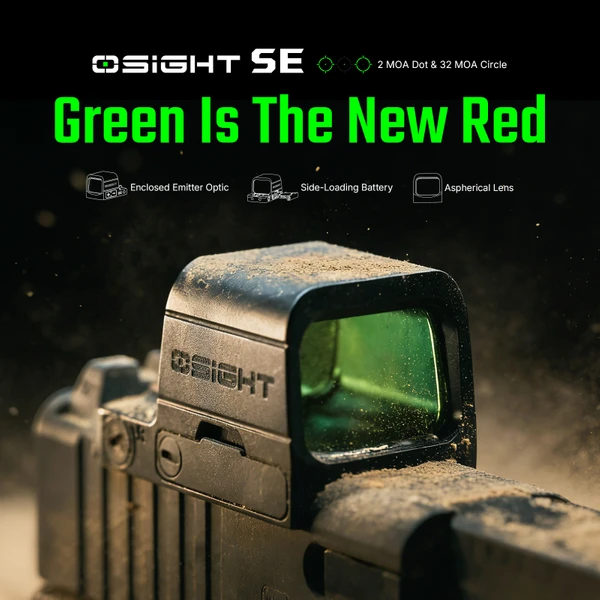 Osight SE Enclosed Red Dot Sight RMSc Footprint Side Loading