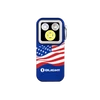 Olight Oclip Pro S in USA flag pattern, showcasing its durable build and triple light sources for versatile use.