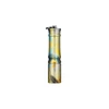 Olight i3E EOS keychain flashlight with tropical palm leaf pattern on white background