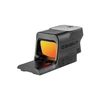 Olight Osight red dot sight with orange tinted lens and control buttons on a white background