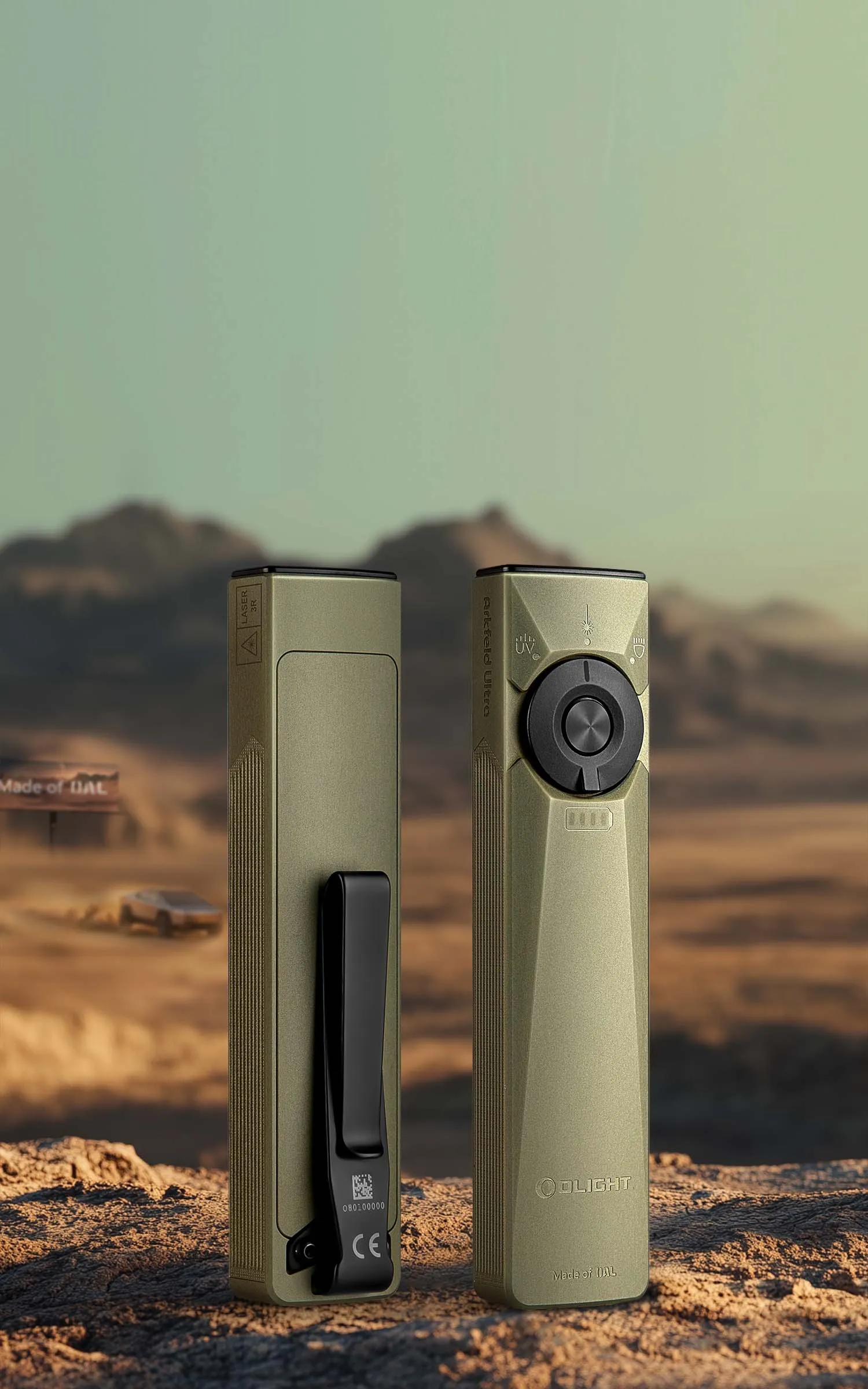 オーライト olight arkfeld uv LASER セット売り Arkfeld Ultra 3 in 1 EDC Flashlight UV Green Laser Ultra Tough