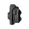 Olight Black EDC Holster, side view, durable molded polymer for secure everyday carry.