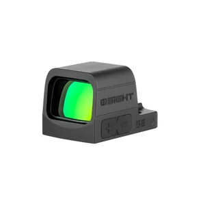 Olight Black Osight SE 6MOA GN Red Dot Sight, Front View for Precision Targeting and Shooting Sports