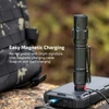 Olight flashlight with USB magnetic charging cable and portable power bank