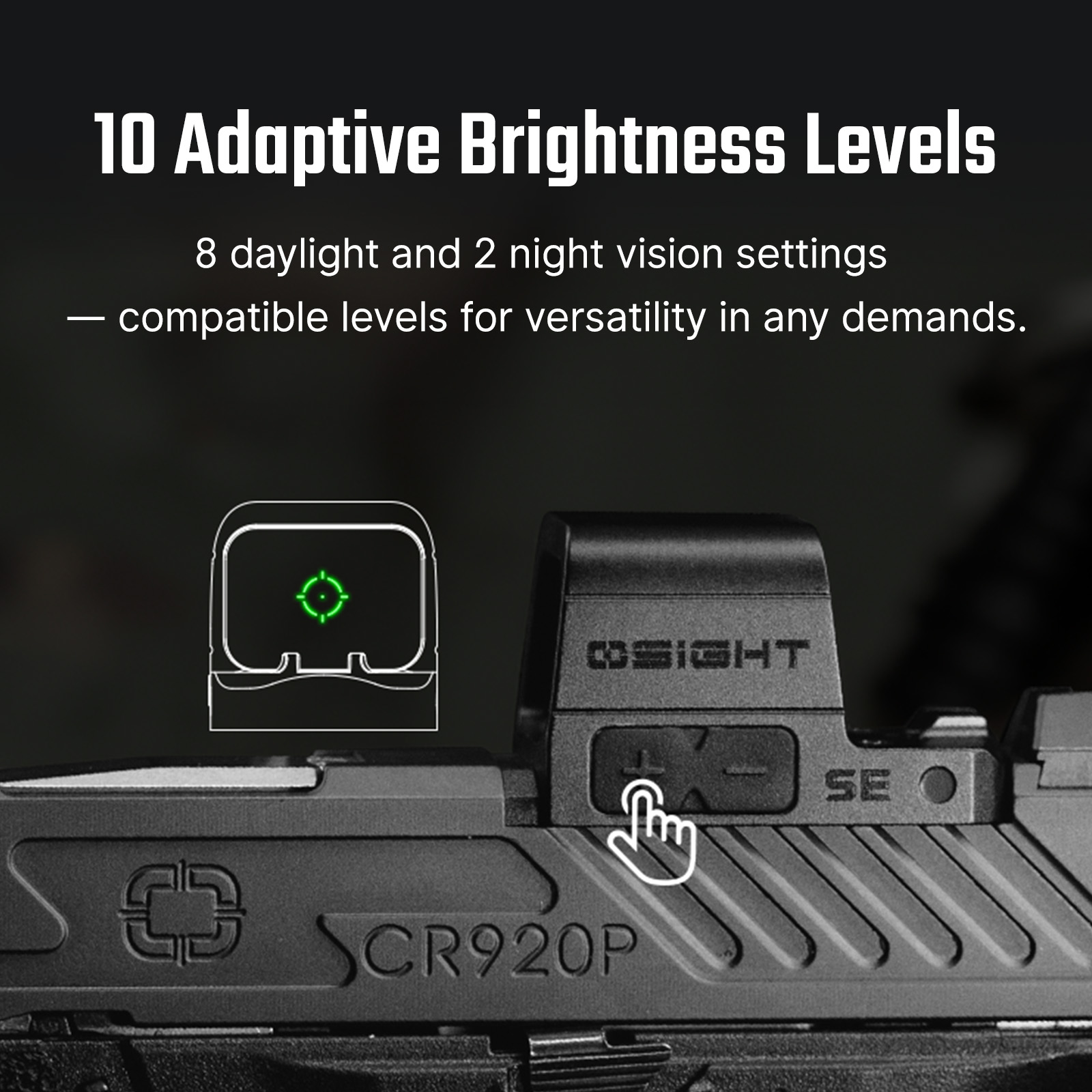 OLIGHT　Osight SE　密閉型光学サイト Osight SE Enclosed Red Dot Sight RMSc Footprint Side Loading