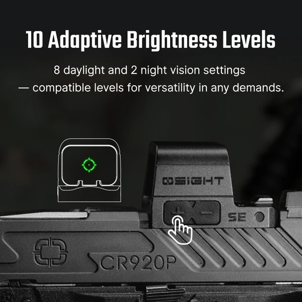 Osight SE Enclosed Red Dot Sight RMSc Footprint Side Loading