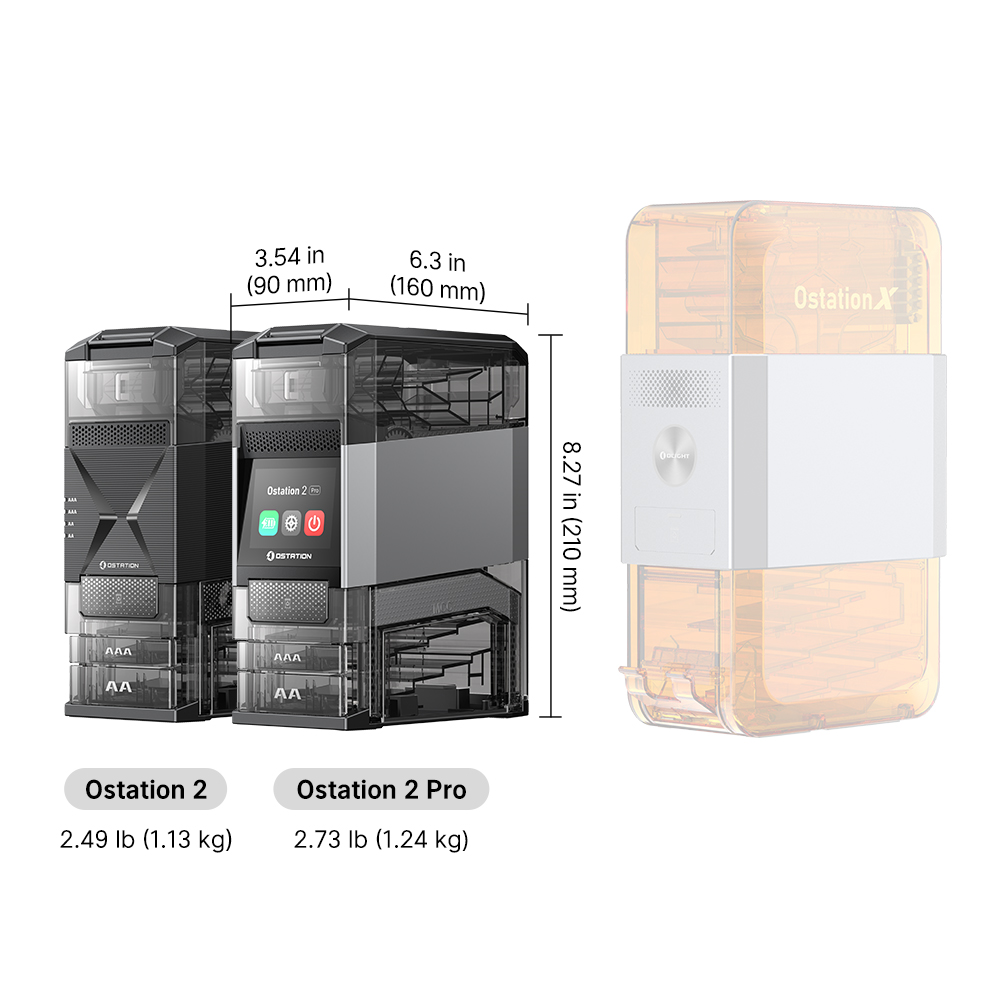 Ostation 2 AA AAA Battery Charger 3 in 1 Smart Charging Station