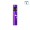 Olight Purple ArkPro Flat Flashlight Front View with Moon Phase Pattern for EDC and Outdoor Use