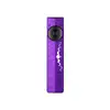 Olight Purple ArkPro Flat Flashlight Front View with Moon Phase Pattern and Triple Light Sources for EDC Use