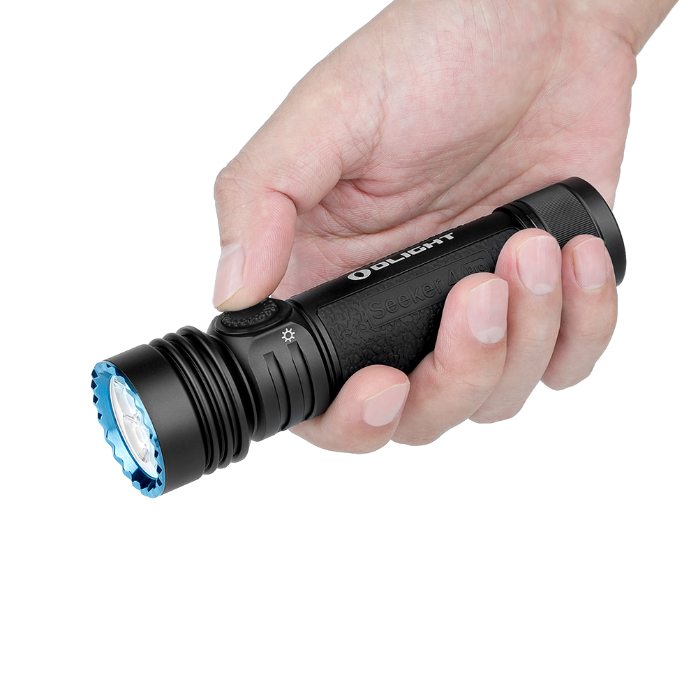 Seeker 4 Pro High Power Flashlight 4600 Lumens Dual Charge Light