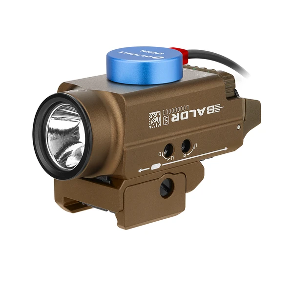 Baldr S BL Tactical Rail Mounted Light 800 Lumens Blue Laser Combo