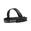 Olight black headlamp strap with reflective accents and adjustable mount