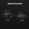 Olight Black Osight C Red Dot Sight with OSP-157 and OSP-091 Mounts for Enhanced Targeting