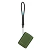 Olight Olive Green Baton 4 Premium Wireless Charger hanging on lanyard for portable charging.